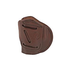 1791 Gunleather, 4 Way Holster, Leather Belt Holster, Right Hand, Signature Brown, Fits GLOCK 26/27/33 & S&W MP9/Shield, Size 3