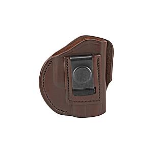 1791 Gunleather, 4 Way Holster, Leather Belt Holster, Right Hand, Signature Brown, Fits GLOCK 26/27/33 & S&W MP9/Shield, Size 3