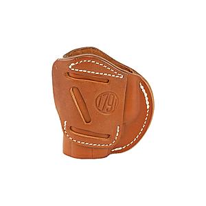 1791 Gunleather, 4 Way Holster, Leather Belt Holster, Right Hand, Classic Brown, Fits GLOCK 26/27/33 & S&W MP9/Shield, Size 3