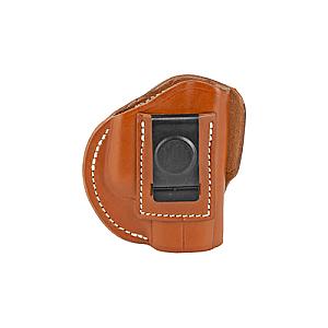 1791 Gunleather, 4 Way Holster, Leather Belt Holster, Right Hand, Classic Brown, Fits GLOCK 26/27/33 & S&W MP9/Shield, Size 3