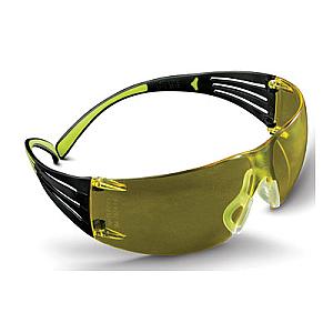 3M/Peltor, SecureFit 400, Anti-fog Glasses, Lightweight, Amber/Clear/Gray, Safety Eyewear 3-Pack