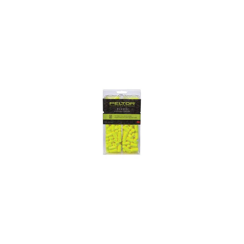 3M/Peltor, Sport Blasts, Ear Plug, Yellow, Disposable, Hearing Protection, 80/Pair