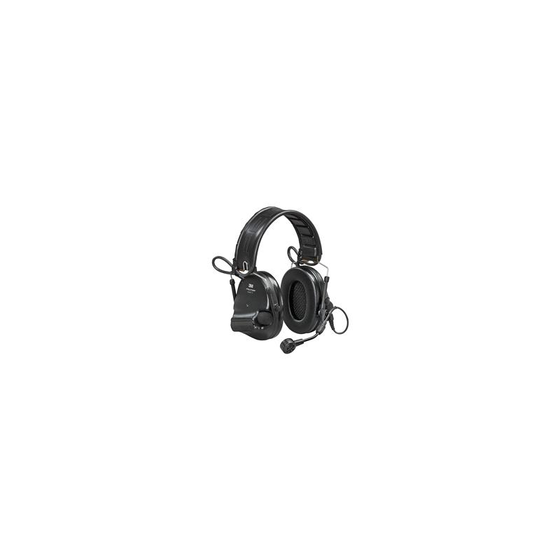 3M/Peltor, ComTac VI Defender, Electronic Earmuff, Matte Finish, Black, NIB (Natural Interaction Behavior) Wireless Technology, Includes Boom Microphone