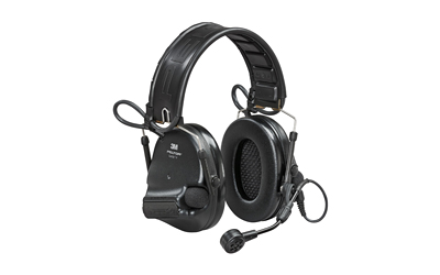 3M/Peltor, ComTac VI Defender, Electronic Earmuff, Matte Finish, Black, NIB (Natural Interaction Behavior) Wireless Technology, Includes Boom Microphone