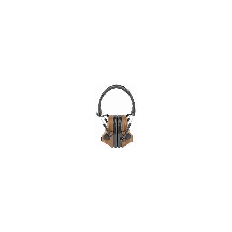 3M/Peltor, ComTac V, Electronic Earmuff, Headband, Foldable, Coyote Brown Color