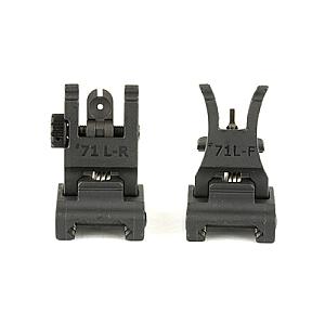 A.R.M.S., Inc., Sight, Fits Picatinny, Polymer Front and Rear Folding, Black