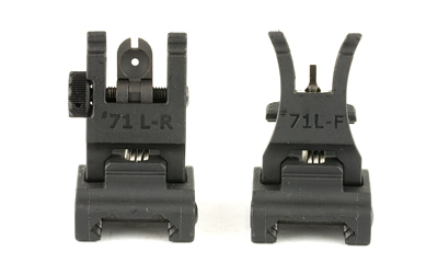 A.R.M.S., Inc., Sight, Fits Picatinny, Polymer Front and Rear Folding, Black