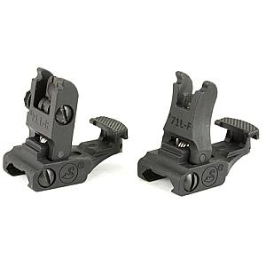 A.R.M.S., Inc., Sight, Fits Picatinny, Polymer Front and Rear Folding, Black