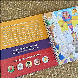 The Old Testament Sticker Stories  - Spiral Bound Activity Story Book