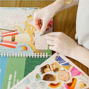 The Old Testament Sticker Stories  - Spiral Bound Activity Story Book