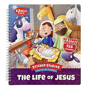 The Life of Jesus Sticker Stories from the New Testament - Spiral Bound Activity Story Book