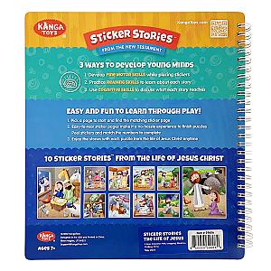 The Life of Jesus Sticker Stories from the New Testament - Spiral Bound Activity Story Book