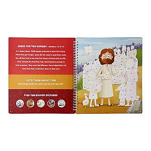 The Life of Jesus Sticker Stories from the New Testament - Spiral Bound Activity Story Book