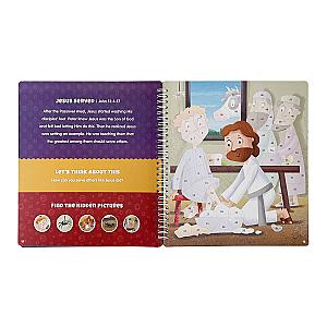 The Life of Jesus Sticker Stories from the New Testament - Spiral Bound Activity Story Book