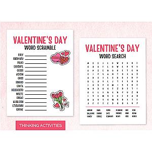 Valentine's Day Activities Printable PDF Digital Download