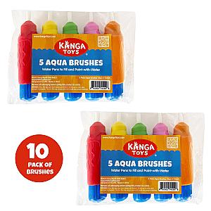 Pack of 10 Aqua Brushes
