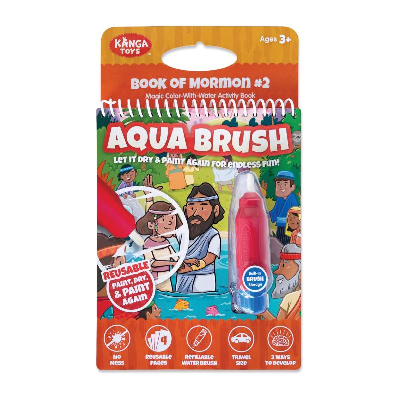 Book of Mormon #2 Aqua Brush Activity Book, Reusable Travel Activity