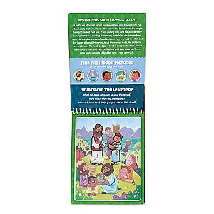 New Testament #2 Aqua Brush Activity Book, Reusable Travel Activity