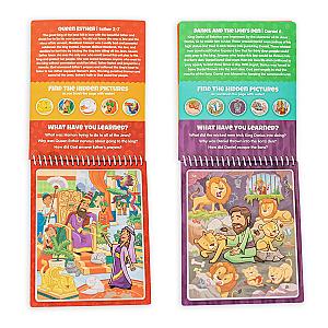 Two Pack Old Testament Aqua Brush Activity Book Set, Reusable Travel Activity