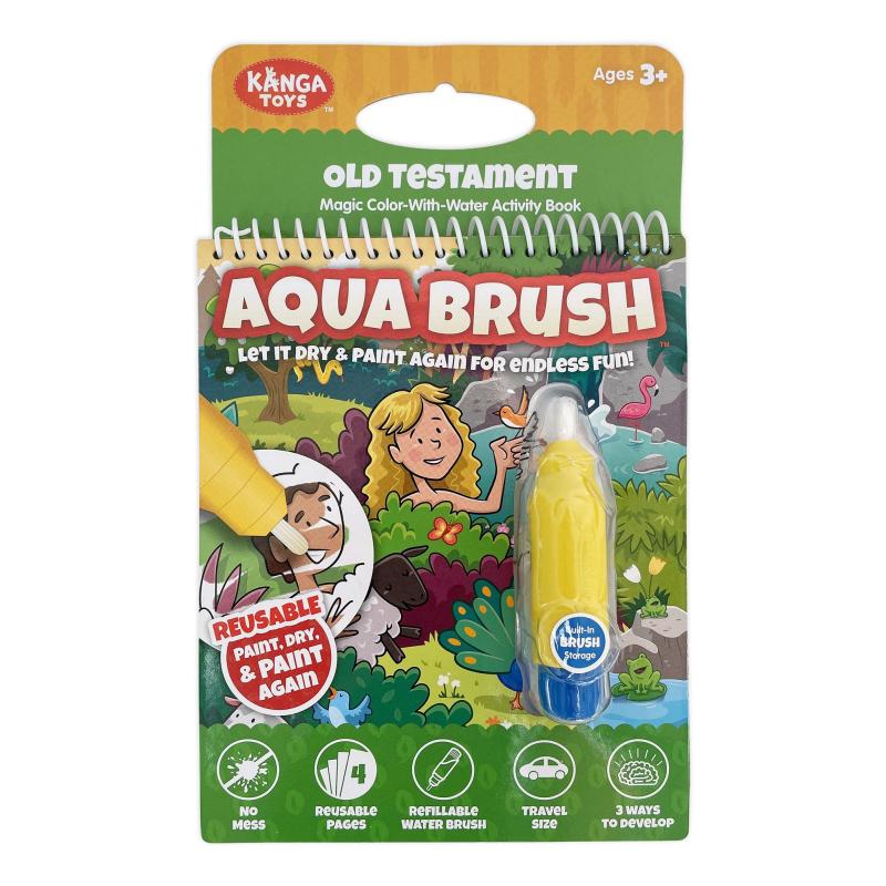 Old Testament #1 Aqua Brush Activity Book, Reusable Travel Activity