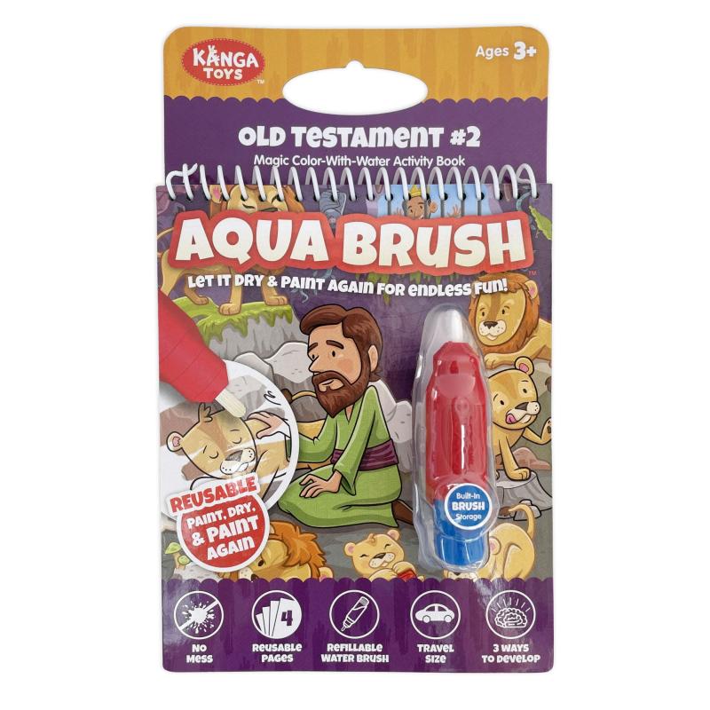 Old Testament #2 Aqua Brush Activity Book, Reusable Travel Activity
