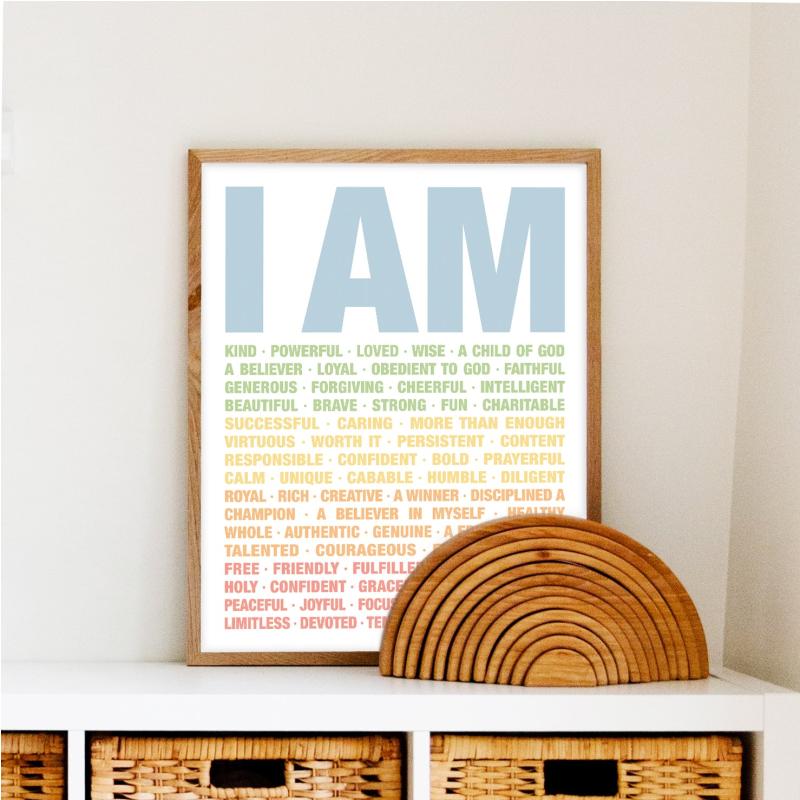 I Am Poster Digital Download
