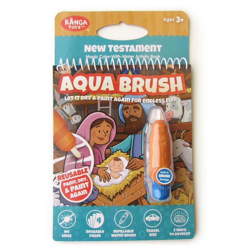 New Testament Aqua Brush Activity Book, Reusable Travel Activity