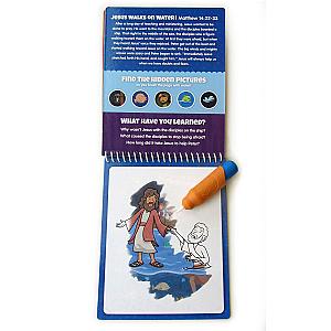 New Testament Aqua Brush Activity Book, Reusable Travel Activity