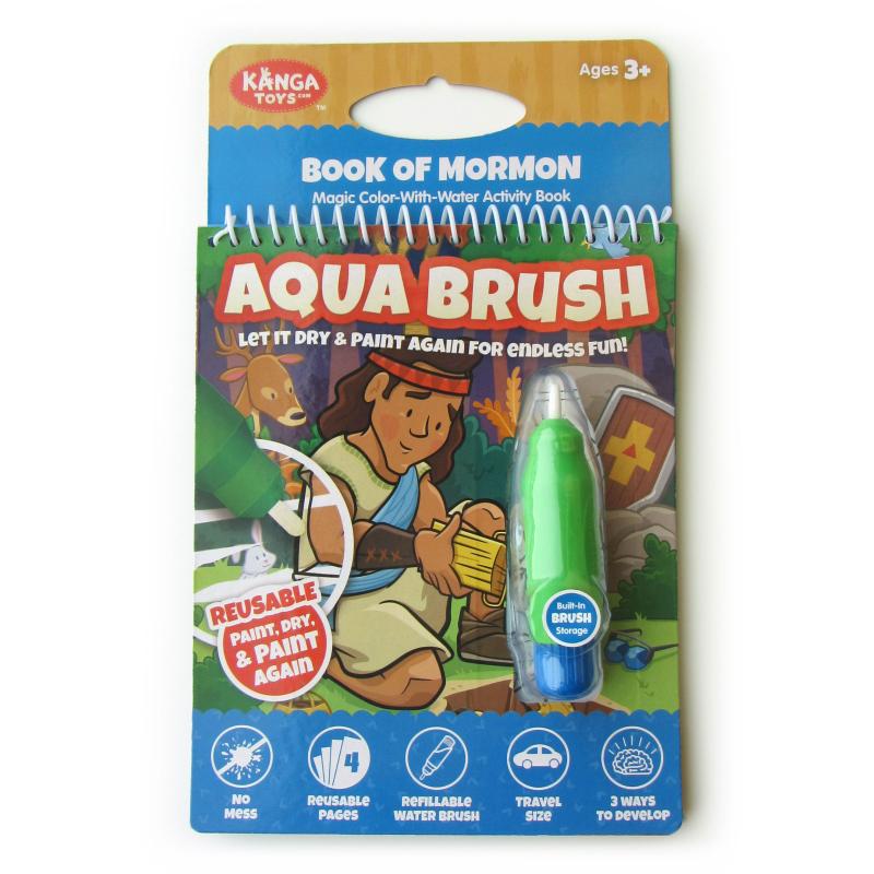 Book of Mormon Aqua Brush, Color with Water, Reusable Travel Activity Book