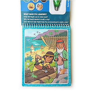Book of Mormon Aqua Brush, Color with Water, Reusable Travel Activity Book
