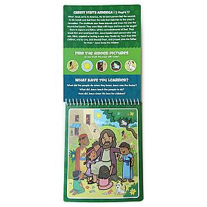 Book of Mormon Aqua Brush, Color with Water, Reusable Travel Activity Book
