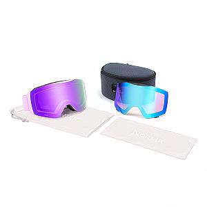 Baldur Magnetic Diamant™ Flip Ski Goggles + Bonus Low Light Lenses +Asian Fit Replacement Nose Pad