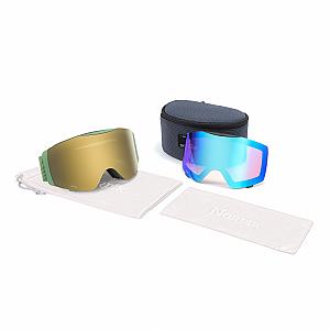 Baldur Magnetic Diamant™ Flip Ski Goggles + Bonus Low Light Lenses +Asian Fit Replacement Nose Pad