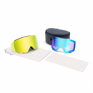 Baldur Magnetic Diamant™ Flip Ski Goggles + Bonus Low Light Lenses +Asian Fit Replacement Nose Pad