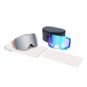 Baldur Magnetic Diamant™ Flip Ski Goggles + Bonus Low Light Lenses +Asian Fit Replacement Nose Pad