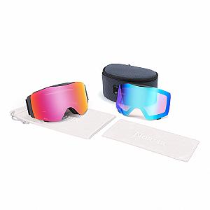 Baldur Magnetic Diamant™ Flip Ski Goggles + Bonus Low Light Lenses +Asian Fit Replacement Nose Pad