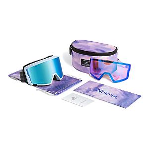 ODIN Magnetic IMD Anti-Fog Ice Blue Ski Goggles + Bonus Low light Diamant™ Lenses