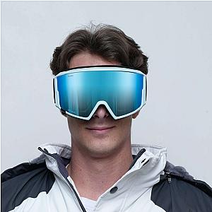 ODIN Magnetic IMD Anti-Fog Ice Blue Ski Goggles + Bonus Low light Diamant™ Lenses