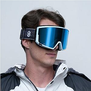 ODIN Magnetic IMD Anti-Fog Ice Blue Ski Goggles + Bonus Low light Diamant™ Lenses