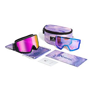 ODIN Magnetic IMD Anti-Fog Ice Blue Ski Goggles + Bonus Low light Diamant™ Lenses