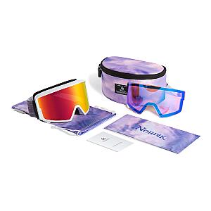 ODIN Magnetic IMD Anti-Fog Ice Blue Ski Goggles + Bonus Low light Diamant™ Lenses