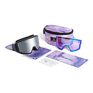 ODIN Magnetic IMD Anti-Fog Ice Blue Ski Goggles + Bonus Low light Diamant™ Lenses