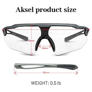 AKSEL Sports Sunglasses for Hiking, Running, Cycling - Men - Women - UV Protection