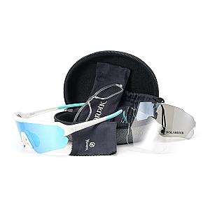 FRIGG 2 Polarized Photochromic Hiking Cycling Fishing Surfing Sunglasses + 2 Replacement lenses