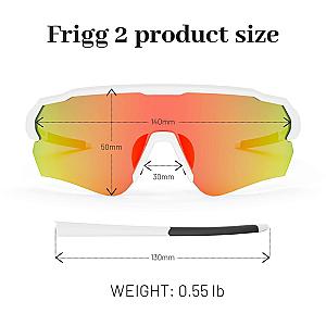 FRIGG 2 Polarized Photochromic Hiking Cycling Fishing Surfing Sunglasses + 2 Replacement lenses