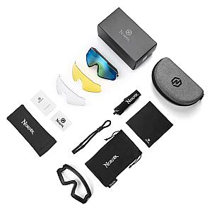 RAGNAR 2 in 1 Polarized Photochromic Goggles + Sunglasses with 2 bonus lenses - For Hiking, Skiing & More