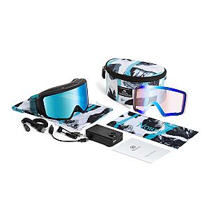 VIKING Heated Magnetic Anti-Fog Ski Goggles + Bonus PC Lenses