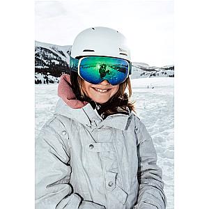FREYA Magnetic Kid Teen Ski Goggles with Designed Straps - Bonus Low Light Lenses
