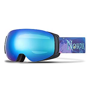 FREYA Magnetic Kid Teen Ski Goggles with Designed Straps - Bonus Low Light Lenses