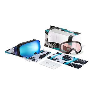 FREYA Magnetic Kid Teen Ski Goggles with Designed Straps - Bonus Low Light Lenses